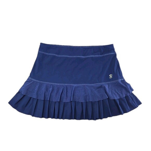 Sofibella Women's M Medium Tennis Gym Pickleball Skirt Navy Blue Lined - Picture 1 of 7